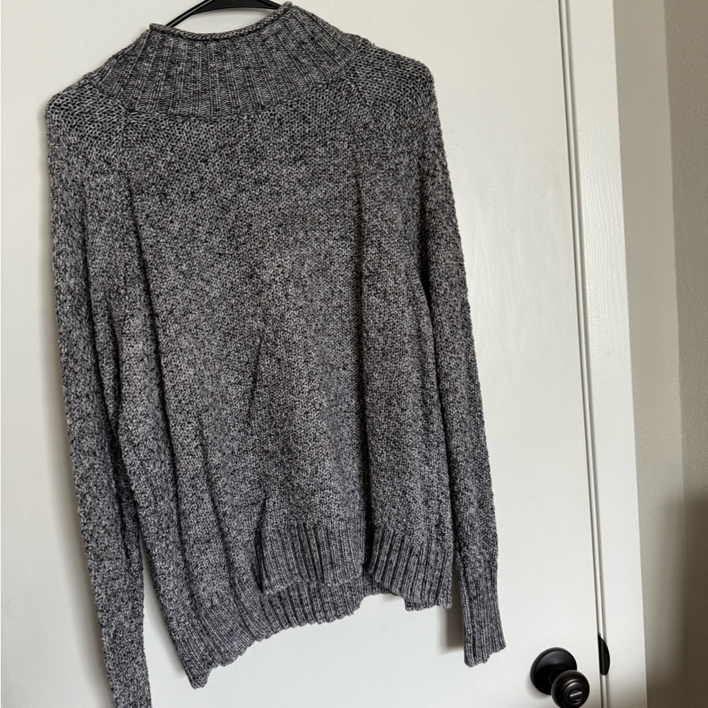 Chaps Charcoal Turtleneck Sweater for Men